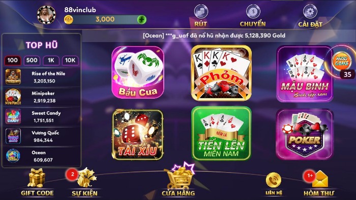 Vin88 – Một cổng game bài nổi đình đám trên thị trường cược